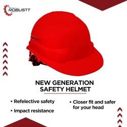 Buy Robustt X Shree JEE Safety Helmet Ratchet Red (Pack Of 50)