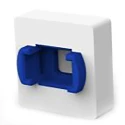 TE Connectivity Polyamide Blue Square Tactile Switch Cap for Illuminated Tactile Switch 2311403-4