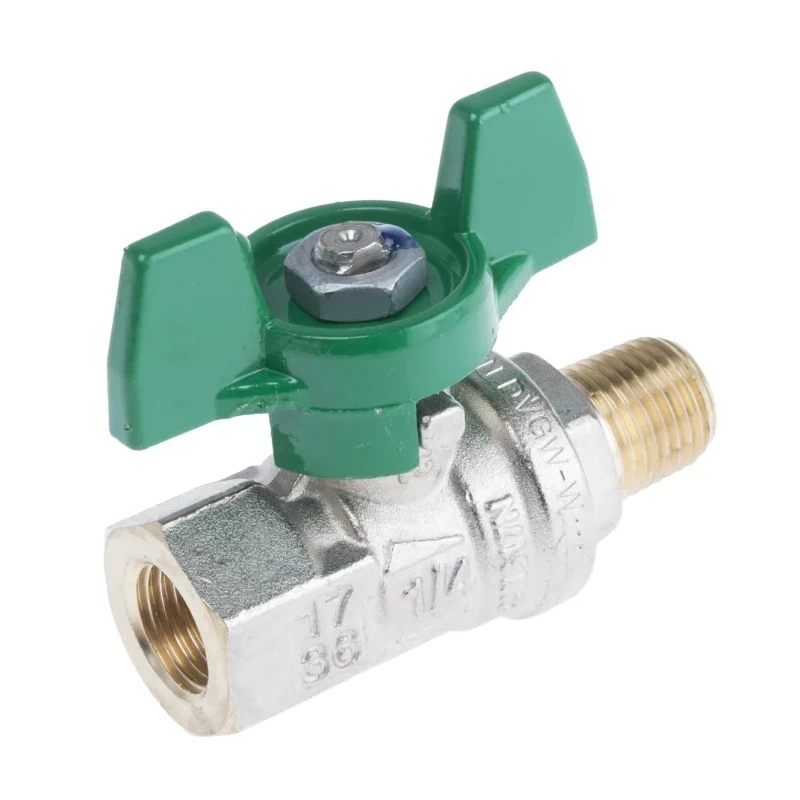 RS PRO Brass Threaded Ball Valve BSPP 1/4 to 2 in Inlet Port Size Steel Handle 150°C Operating Temperature 141-7726