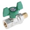 RS PRO Brass Threaded Ball Valve BSPP 1/4 to 2 in Inlet Port Size Steel Handle 150°C Operating Temperature 141-7726
