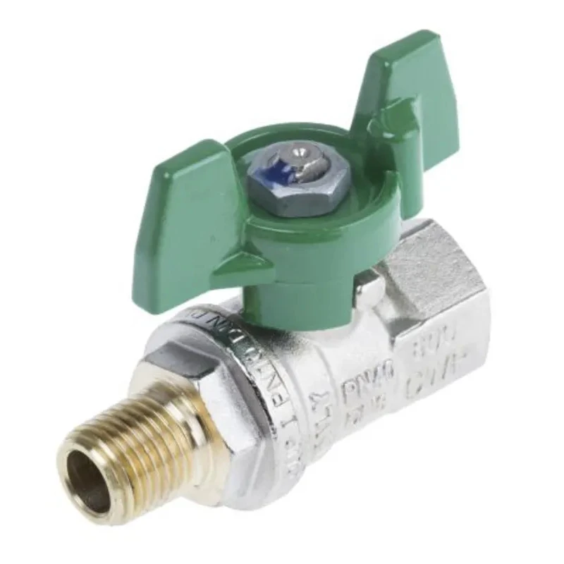 RS PRO Brass Threaded Ball Valve BSPP 1/4 to 2 in Inlet Port Size Steel Handle 150°C Operating Temperature 141-7726