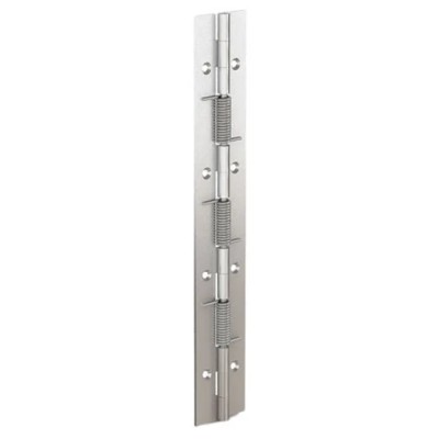 Pinet Stainless Steel Spring Hinge with Spring Loaded Pin, Screw Fixing, 240 mm x 40 mm x 1.5 mm 71-1- 3798