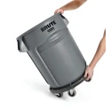 Rubbermaid Commercial Products Dolly 113.4 kg Load, 464 mm W x 464 mm L x 168 mm H FG264000BLA