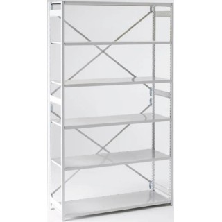 RS PRO Grey 6 Shelf Steel Shelving System 2.15m x 1m x 450mm Load Capacity 70kg 521-469