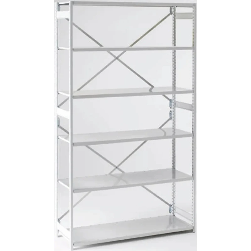 RS PRO Grey 6 Shelf Steel Shelving System 2.15m x 1m x 450mm Load Capacity 70kg 521-469