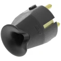 Kopp 16A 250V France Germany Mains Plug Brown Polyvinyl Chloride Cable Termination Screw Model 1757.0600.4