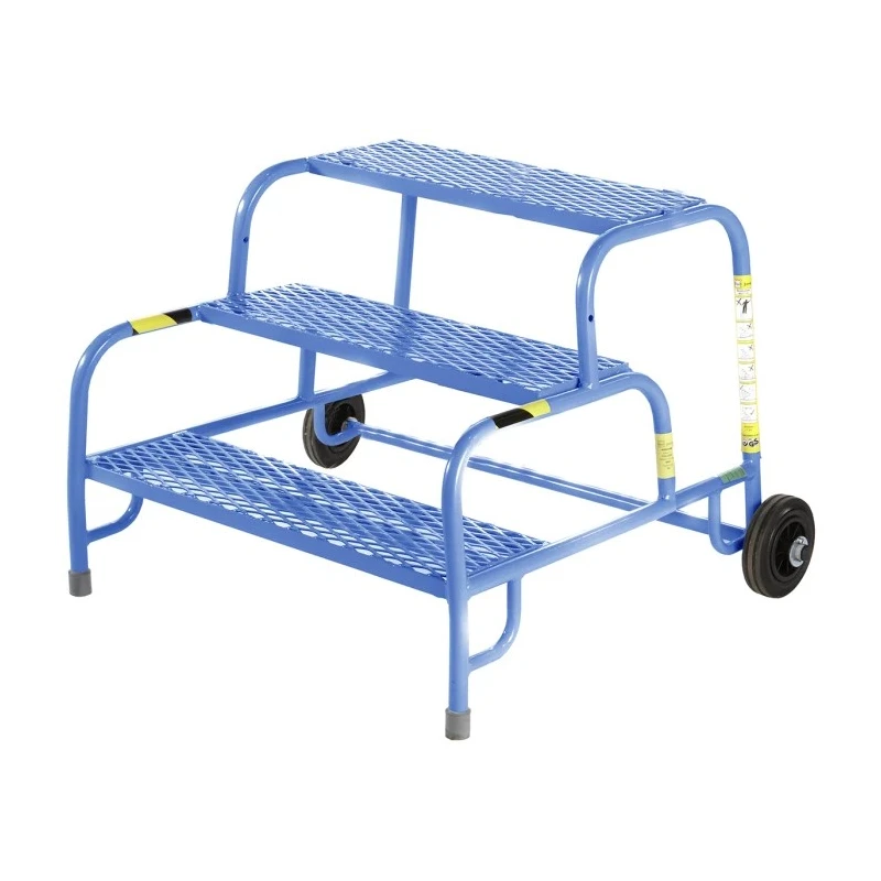 RS PRO 3 Tread Steel Steps with Mesh Tread 0.6m Platform Height United Kingdom 103-8706