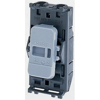MK Electric 2 Way Black 20A Switch Insert Module Grid Plus Series 56892 BLK