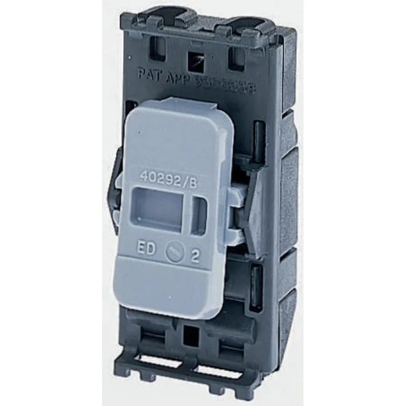 MK Electric 2 Way Black 20A Switch Insert Module Grid Plus Series 56892 BLK