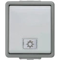 Siemens Grey 2 Way 1 Gang Surface Light Switch Plastic Neon Illumination DELTA Series 5TA4716