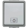 Siemens Grey 2 Way 1 Gang Surface Light Switch Plastic Neon Illumination DELTA Series 5TA4716