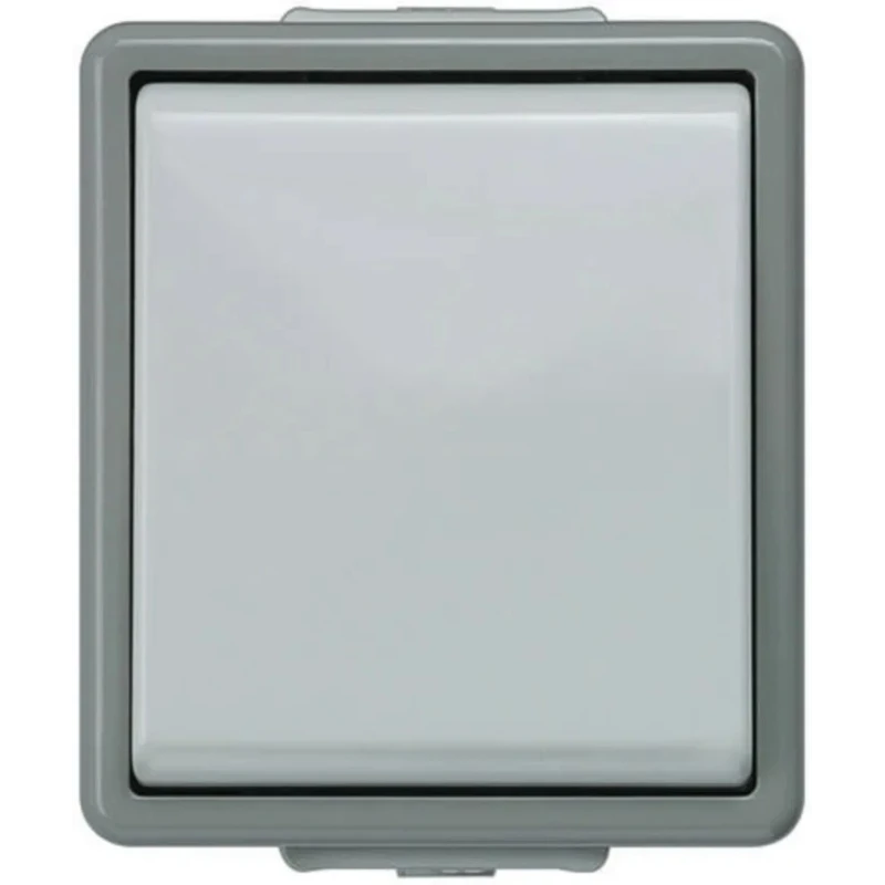 Siemens Grey 1 Way Push Button Light Switch 1 Gang Surface Mount 230V 10A DELTA 5TD4707