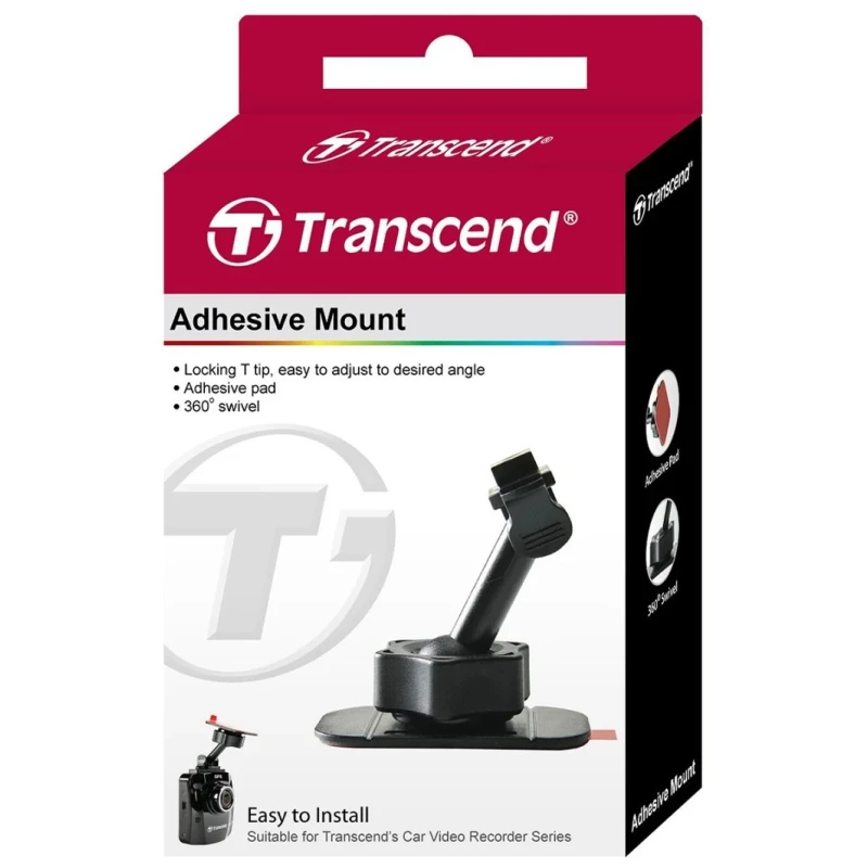 Transcend Adhesive Mount for Body Cameras with 51mm Width 55mm Height 29mm Depth TS-DPA1