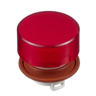 Idec Red Momentary Push Button Head, 22 mm Cutout Diameter, Plastic, IP20 Protection HW1A-L2R