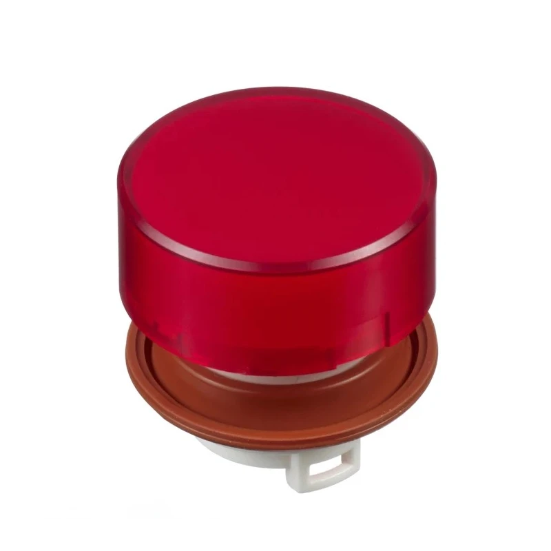 Idec Red Momentary Push Button Head, 22 mm Cutout Diameter, Plastic, IP20 Protection HW1A-L2R