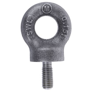RS PRO Carbon Steel Eye Bolt M8 Thread Size, 18 mm Thread Length, 15 mm Eye Outside Diameter, 0.15 t Working Load 124-4833