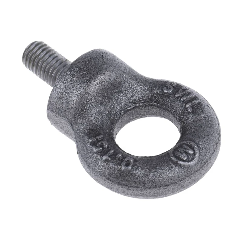 RS PRO Carbon Steel Eye Bolt M8 Thread Size, 18 mm Thread Length, 15 mm Eye Outside Diameter, 0.15 t Working Load 124-4833