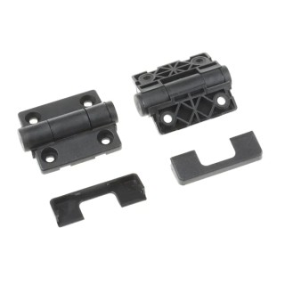 RS PRO Thermoplastic Detent Hinge, Matt Finish, Screw Fixing, Fixed Pin, 49 mm x 45 mm x 14 mm 124-1911