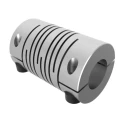 Huco Stainless Steel 6-Beam Flexible Clamp Coupler 15.9 mm Outside Diameter 6 mm Bore Size 25.4 mm Length 703.16.2222