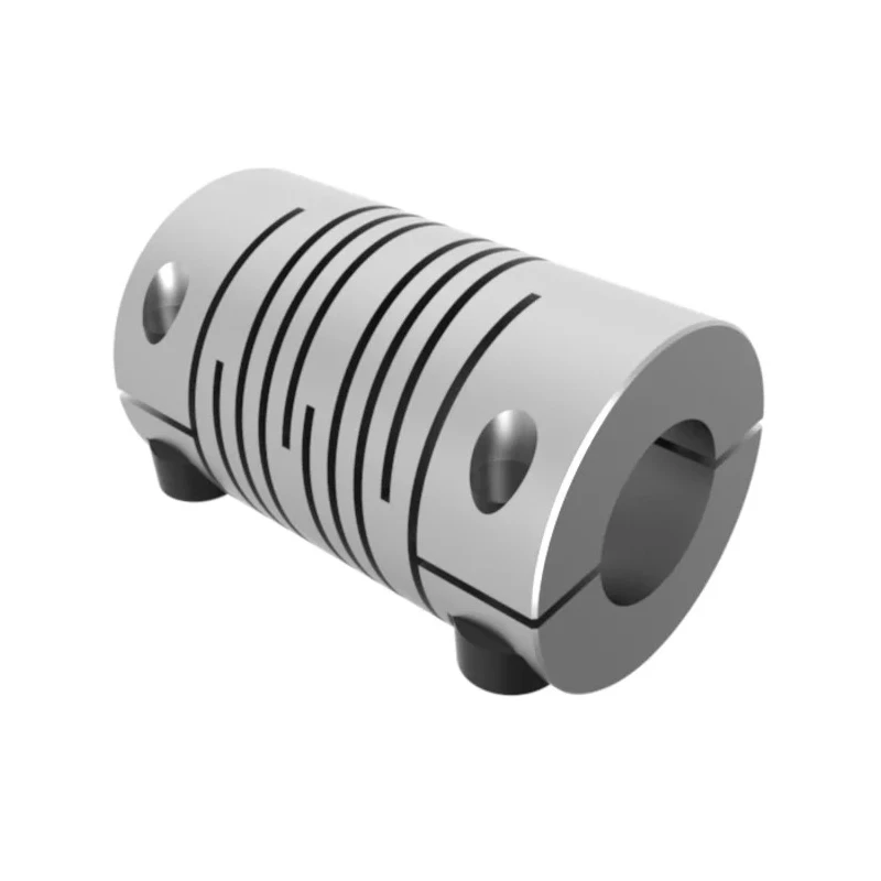 Huco Stainless Steel 6-Beam Flexible Clamp Coupler 15.9 mm Outside Diameter 6 mm Bore Size 25.4 mm Length 703.16.2222