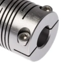 Huco Stainless Steel Clamp Flexible Coupler 19.1 mm OD 8 mm Bore x 22.9 mm Length 721.19.2828