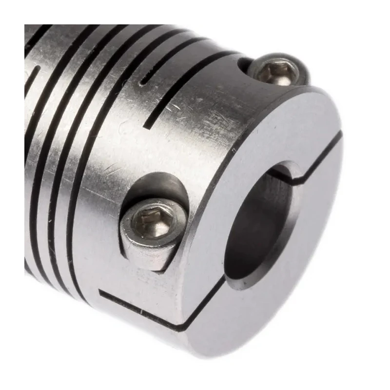Huco Stainless Steel Clamp Flexible Coupler 19.1 mm OD 8 mm Bore x 22.9 mm Length 721.19.2828