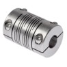 Huco Stainless Steel Clamp Flexible Coupler 25.4 mm OD 10 mm Bore 38.1 mm Length 703.25.3232