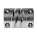 Huco Stainless Steel Clamp Flexible Coupler 25.4 mm OD 10 mm Bore 38.1 mm Length 703.25.3232