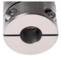 Huco Stainless Steel Clamp Flexible Coupler 25.4 mm OD 10 mm Bore 38.1 mm Length 703.25.3232