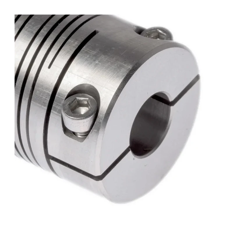 Huco Stainless Steel Clamp Flexible Coupler 25.4 mm OD 10 mm Bore 38.1 mm Length 703.25.3232