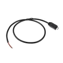 RS PRO IC Socket USB Cable Male Micro USB Type B to Unterminated Black 500mm 173-3530