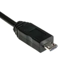 RS PRO IC Socket USB Cable Male Micro USB Type B to Unterminated Black 500mm 173-3530