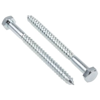 RS PRO Coach Screw Steel Bright Zinc Hex Head M12 x 150 mm 144-3547