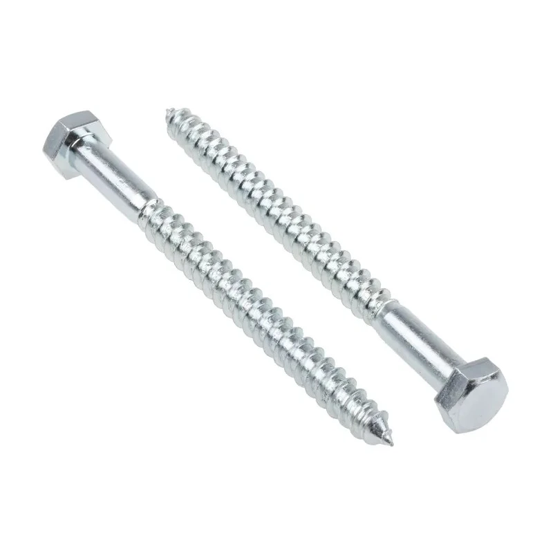RS PRO Coach Screw Steel Bright Zinc Hex Head M12 x 150 mm 144-3547