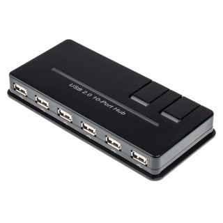 RS PRO 10 Port USB 2.0 USB Hub, USB Bus Powered 144-7996