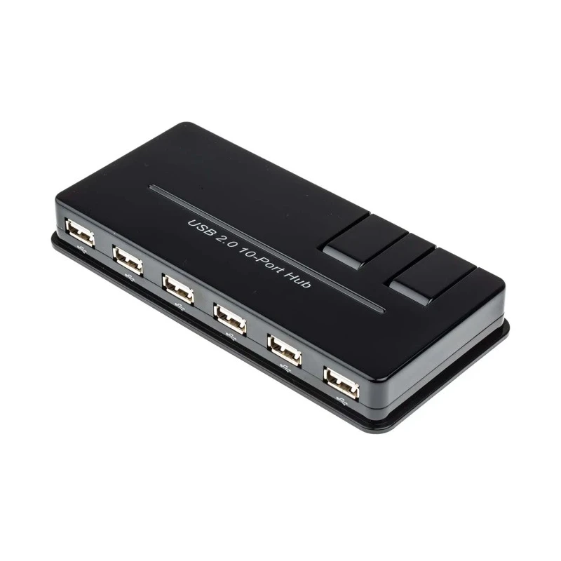 RS PRO 10 Port USB 2.0 USB Hub, USB Bus Powered 144-7996