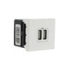 Legrand White 2 Gang USB Socket MOSAIC Indoor 1.5A 100-240V AC 0 775 94