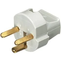 LK 10A 250V Denmark Type K Mains Plug Grey Cable Clamp 210A5277