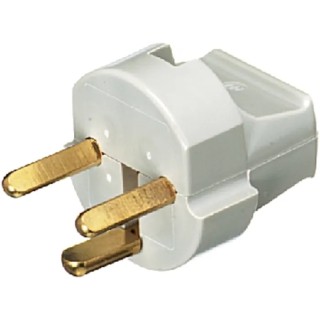 LK 10A 250V Denmark Type K Mains Plug Grey Cable Clamp 210A5277