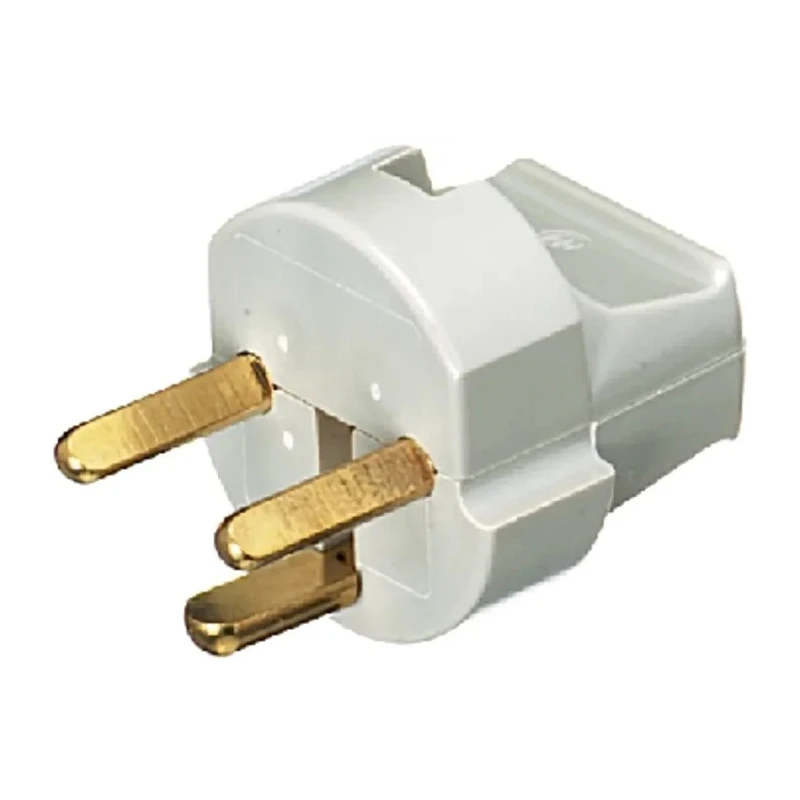 LK 10A 250V Denmark Type K Mains Plug Grey Cable Clamp 210A5277