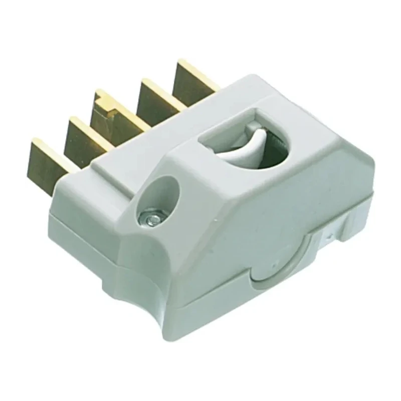LK 16A 440V Type K Danish Mains Plug Grey Thermoplastic Clamp 210A5060