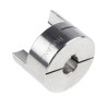 Ruland 33.3 mm OD Elastomer Aluminium Clamp Jaw Type Zero Backlash Flexible Coupler MJCC33-10-A
