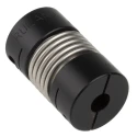Ruland Aluminium Clamp Style Flexible Coupler 19.1 mm OD, 6 mm x 5 mm Bore, 30.2 mm Length, Stainless Steel MBC19-6-5-A