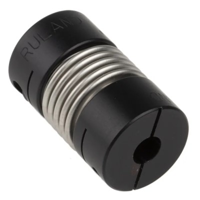 Ruland Aluminium Clamp Style Flexible Coupler 19.1 mm OD, 6 mm x 5 mm Bore, 30.2 mm Length, Stainless Steel MBC19-6-5-A