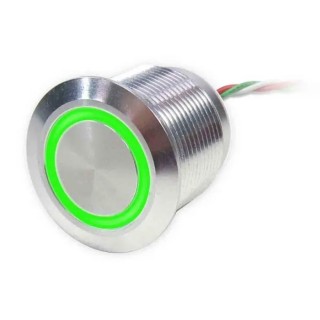 RS PRO Capacitive Switch Momentary Illuminated Green, Polycarbonate Housing 5-30V, 200mA Current Rating 174-8322