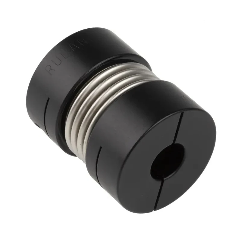 Ruland Aluminium Clamp Style Flexible Coupler 14 mm x 20 mm Bore, 41.3 mm OD, 50.8 mm Length, Stainless Steel MBC41-20-14-A