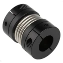 Ruland Aluminium Clamp Style Flexible Coupler 14 mm x 20 mm Bore, 41.3 mm OD, 50.8 mm Length, Stainless Steel MBC41-20-14-A