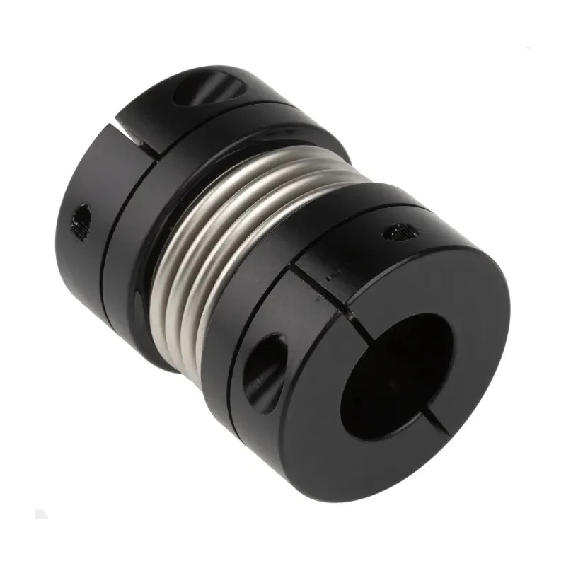 Ruland Aluminium Clamp Style Flexible Coupler 14 mm x 20 mm Bore, 41.3 mm OD, 50.8 mm Length, Stainless Steel MBC41-20-14-A