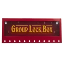 Brady 12 Padlock Lockout Station Metal Wall Lock Box Large Made of Powder Coated Steel METAL WALL LOCK BOX, LARGE