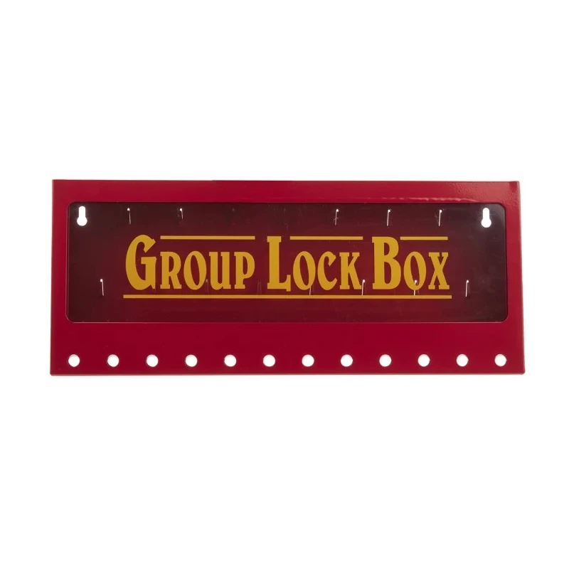 Brady 12 Padlock Lockout Station Metal Wall Lock Box Large Made of Powder Coated Steel METAL WALL LOCK BOX, LARGE